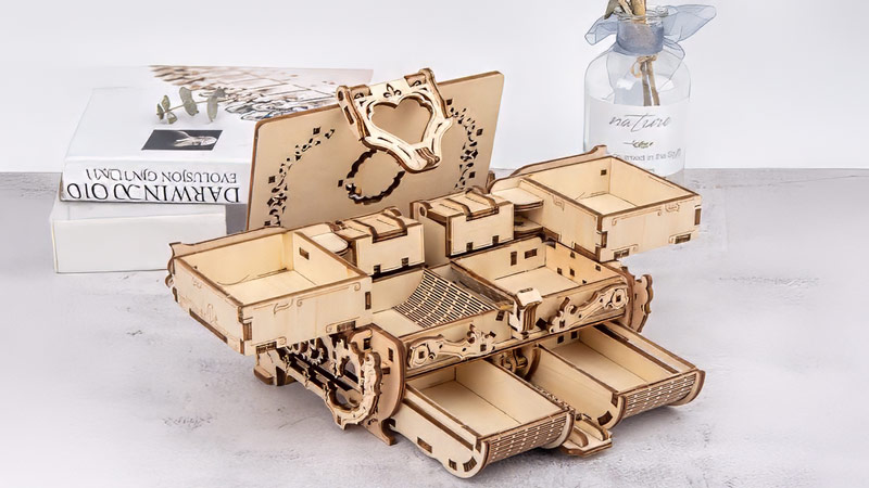 Antique Box 3D Wooden Puzzle_Description_2