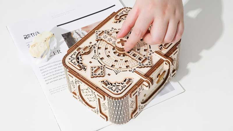 Antique Password Treasure Box 3D Wooden Puzzle_Description_2