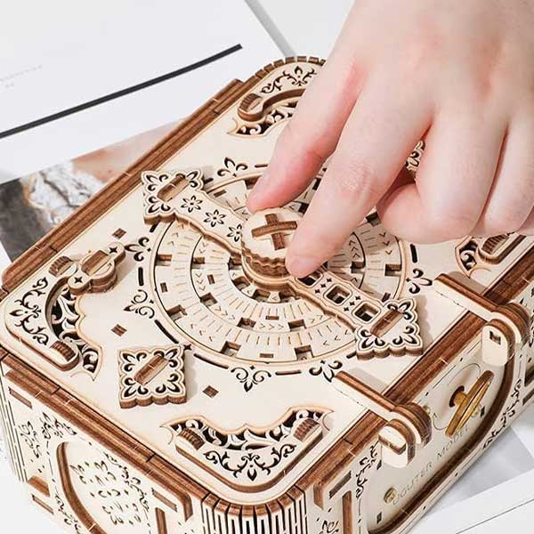 Antique Password Treasure Box 3D Wooden Puzzle_Description_3
