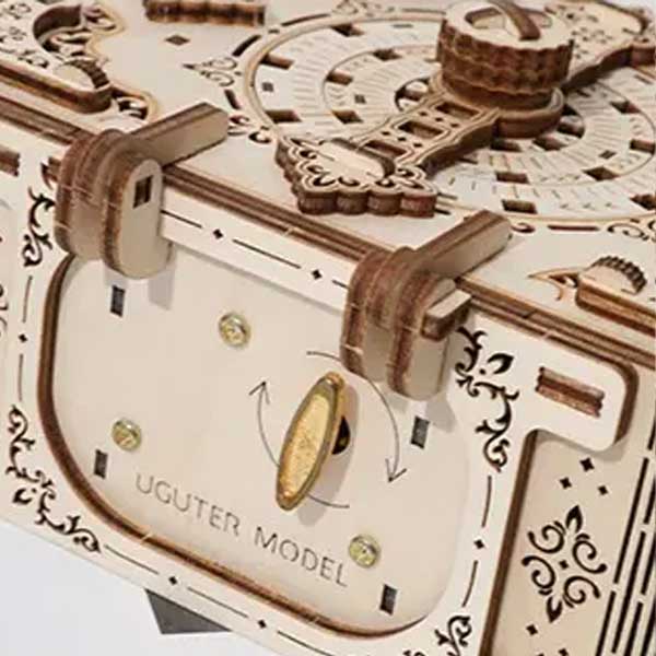 Antique Password Treasure Box 3D Wooden Puzzle_Description_5