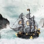 Black Pearl Ship Model 3D Metal Puzzle_2