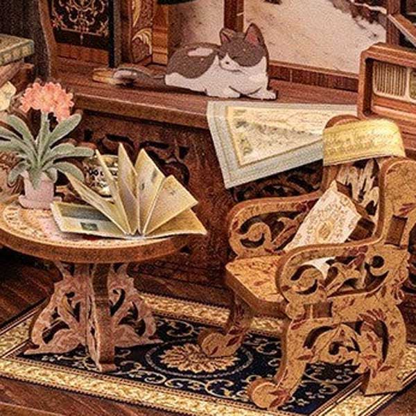 Bookshop Memories Book Nook Miniature Dollhouse_Description_3