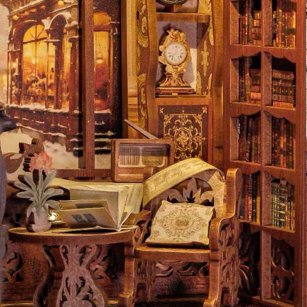 Bookshop Memories Book Nook Miniature Dollhouse_Description_6