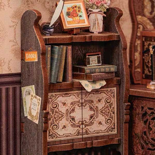Bookshop Memories Book Nook Miniature Dollhouse_Description_7