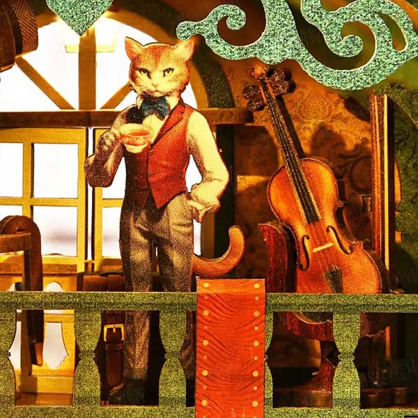 Cat Affairs Bureau Book Nook Miniature Dollhouse_Description_3