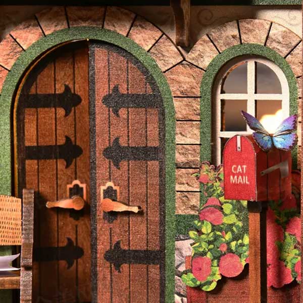 Cat Affairs Bureau Book Nook Miniature Dollhouse_Description_5