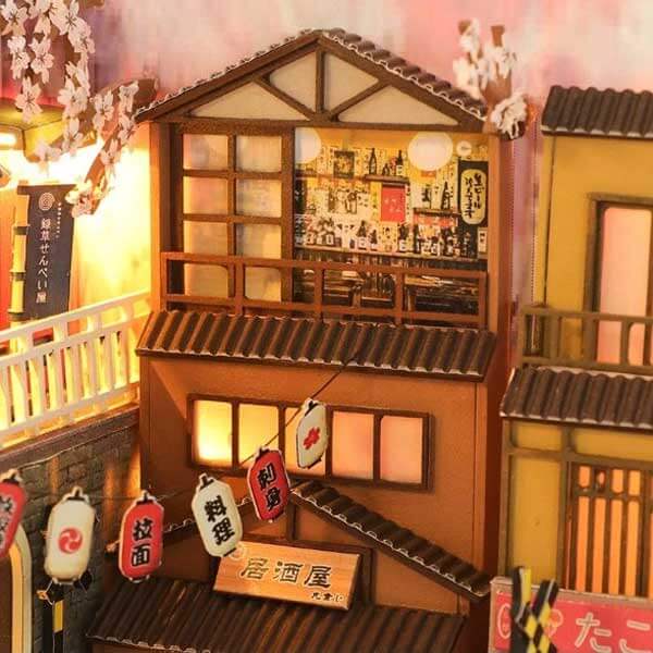Cherry Blossom Book Nook Miniature Dollhouse_Description_4
