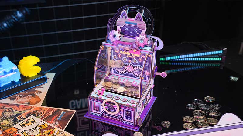 Coin Pusher Machine 3D Wooden Puzzle_Description_1