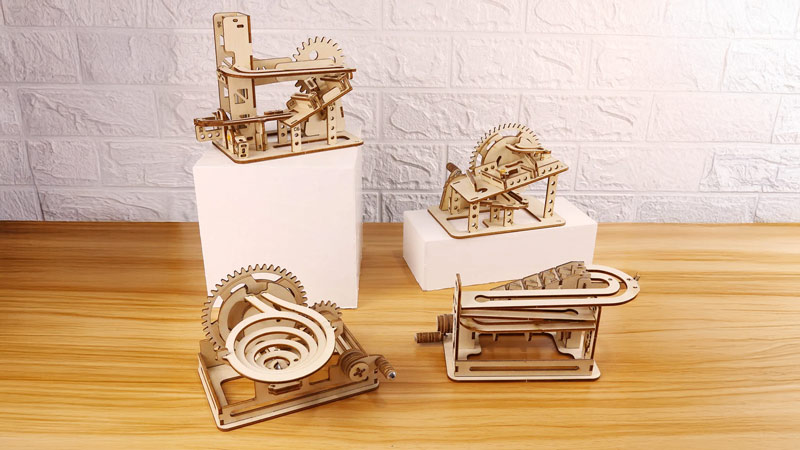 Easy Maze Ball Marble Run Series 3D Wooden Puzzle_Description_1
