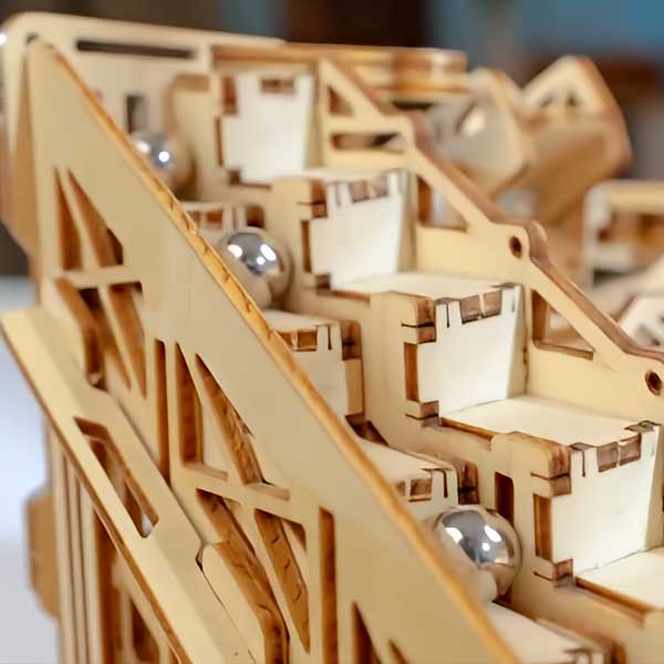 Electric/Manual Marble Run 3D Wooden Puzzle_Description_3