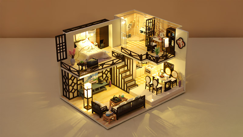Emily's Chinese Style Room DIY Miniature Dollhouse_Description_1