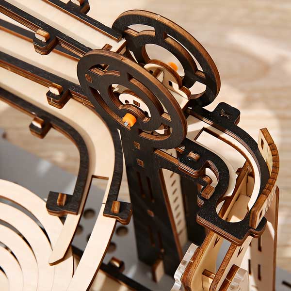 Gear-Powered Electric Marble Run 3D Wooden Puzzle_Description_4