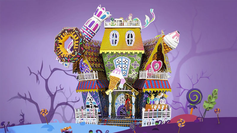 Halloween Candy House 3D Metal Puzzle_Description_1
