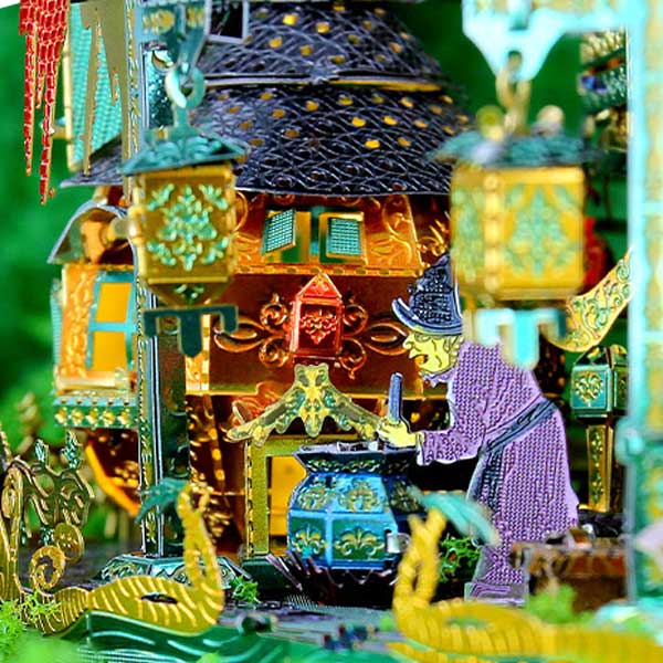 Halloween Pumpkin House 3D Metal Puzzle_Description_3