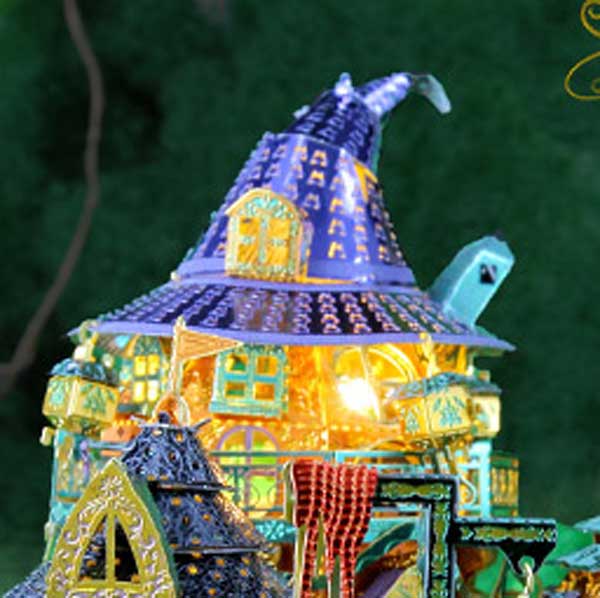 Halloween Pumpkin House 3D Metal Puzzle_Description_4