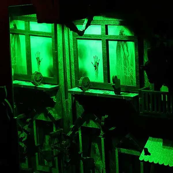 Halloween Spooky Alley Book Nook Miniature Dollhouse_Description_7