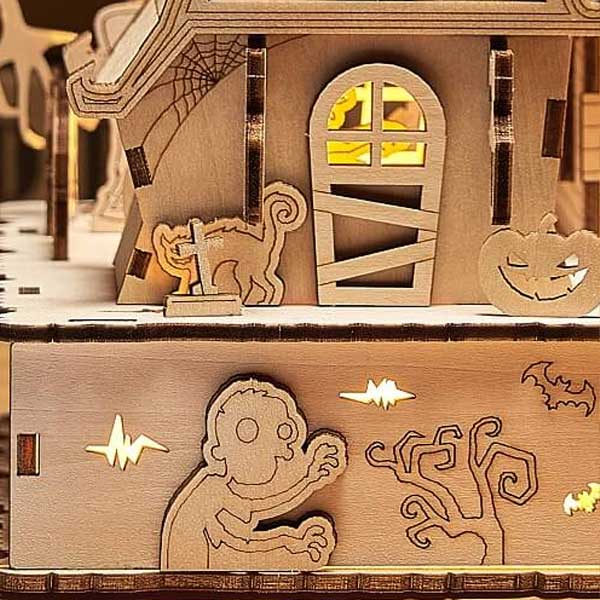 Halloween Tree House 3D Wooden Puzzle_Description_5