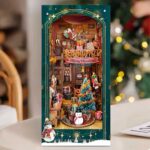 Jingle Cabin Book Nook Miniature Dollhouse_3