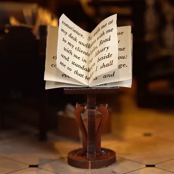 Law Library Book Nook Miniature Dollhouse_Description_7