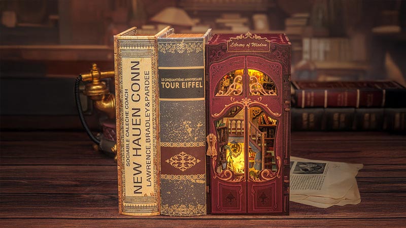 Library of Wisdom Book Nook Miniature Dollhouse_Description_2