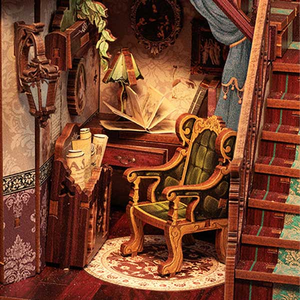 Library of Wisdom Book Nook Miniature Dollhouse_Description_3
