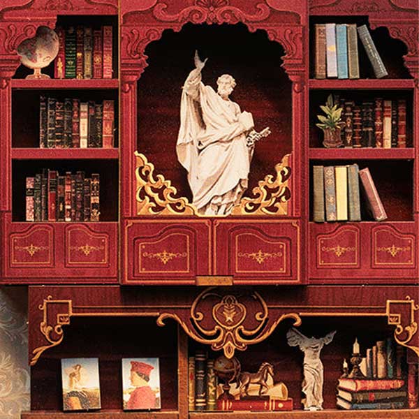 Library of Wisdom Book Nook Miniature Dollhouse_Description_5