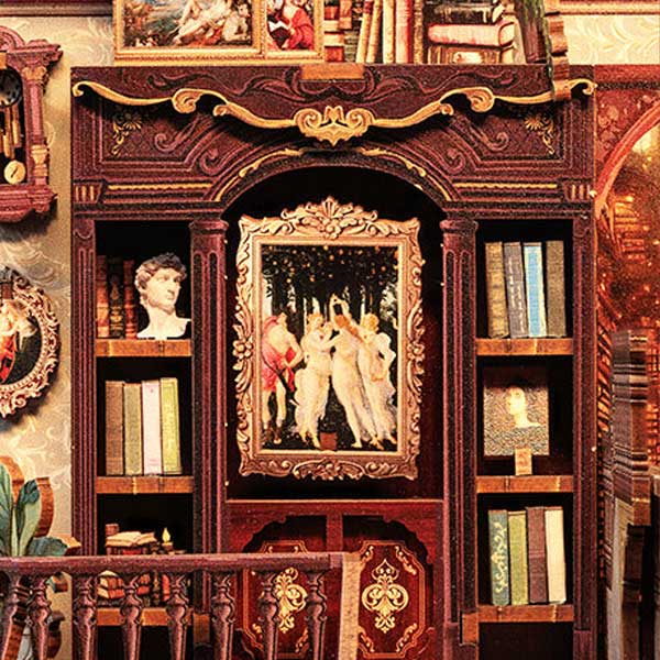 Library of Wisdom Book Nook Miniature Dollhouse_Description_6