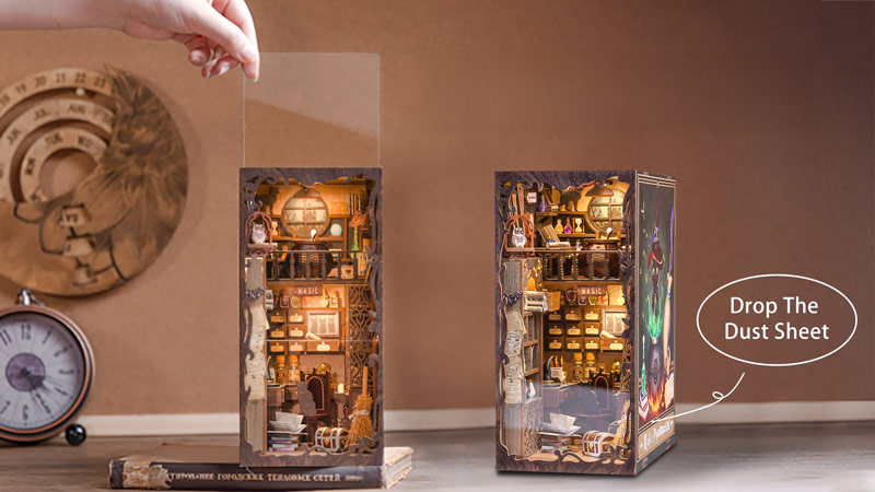 Magic Pharmacist Book Nook Miniature Dollhouse_Description_1