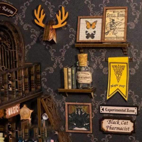 Magic Pharmacist Book Nook Miniature Dollhouse_Description_5