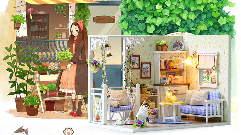 Miller's Cat Diary DIY Miniature Dollhouse_Description_1
