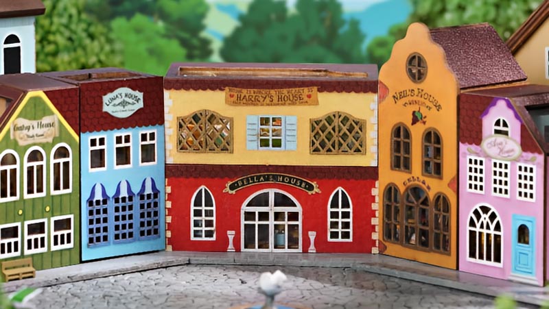 Mini Rabbit Town Building Block Miniature Dollhouse_Description_2