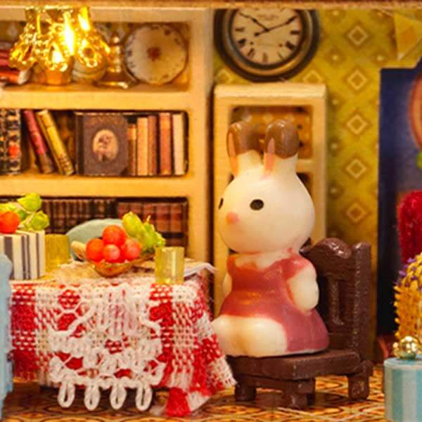 Mini Rabbit Town Building Block Miniature Dollhouse_Description_7
