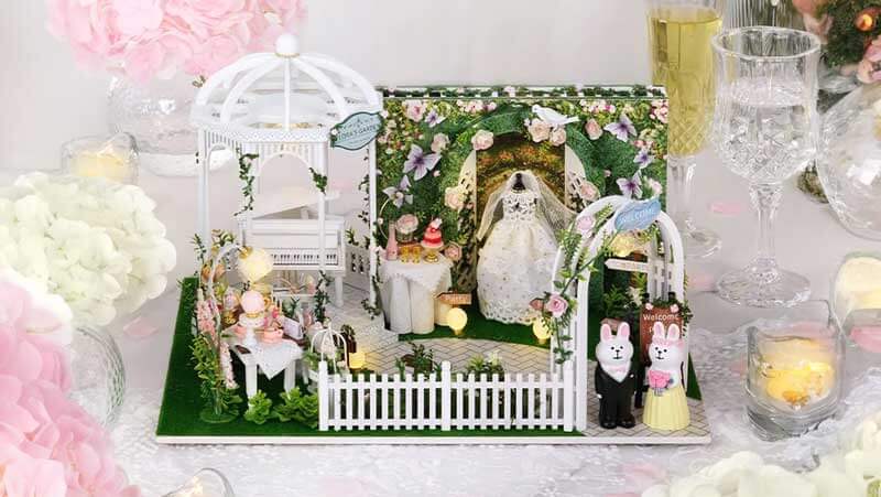 Outdoor Wedding DIY Miniature Dollhouse_Description_2