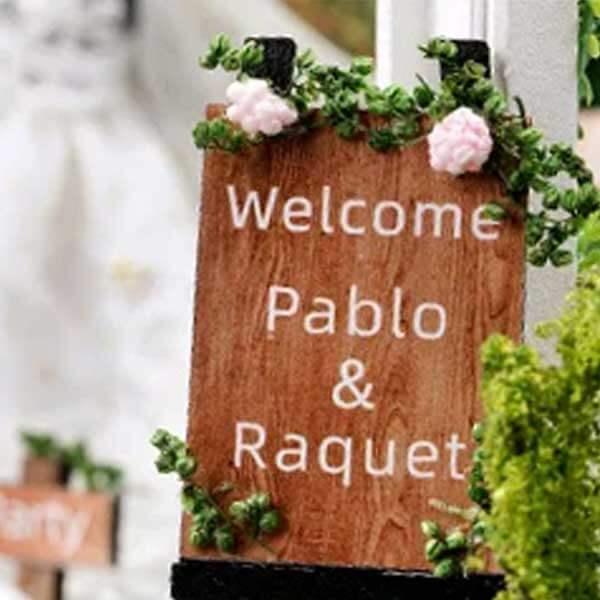 Outdoor Wedding DIY Miniature Dollhouse_Description_3