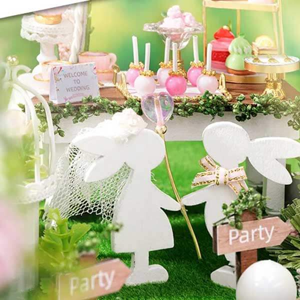 Outdoor Wedding DIY Miniature Dollhouse_Description_6