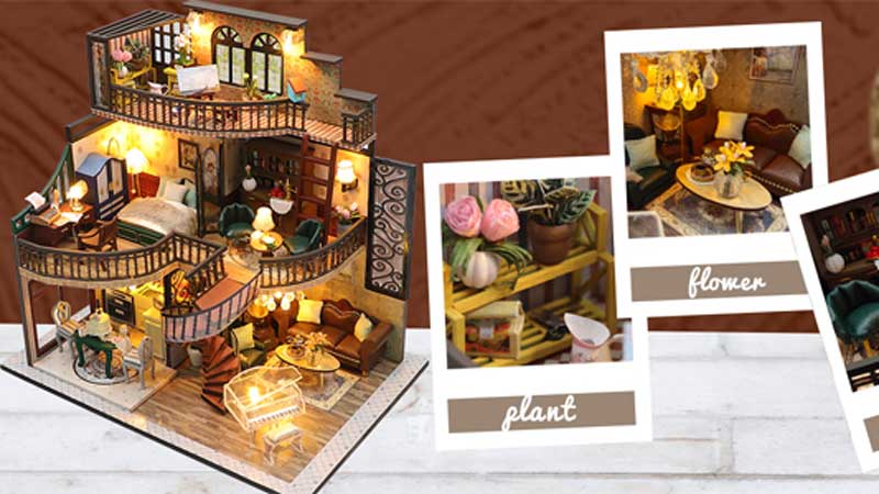 Peter's Dream Building Pavilion DIY Miniature Dollhouse_Description_1