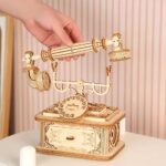 Retro telephone 3D Wooden Puzzle_2