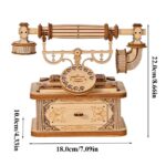 Retro telephone 3D Wooden Puzzle_5
