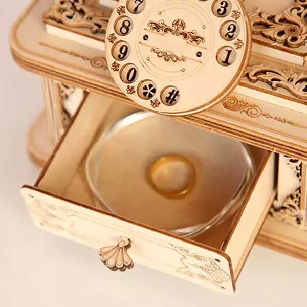 Retro telephone 3D Wooden Puzzle_Description_3