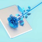 Rose Flower 3D Metal Puzzle_Blue_2