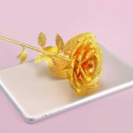Rose Flower 3D Metal Puzzle_Golden_4