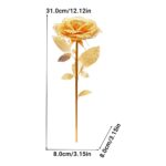 Rose Flower 3D Metal Puzzle_Golden_6