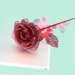 Rose Flower 3D Metal Puzzle_Red_3
