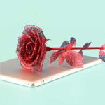 Rose Flower 3D Metal Puzzle_Red_4