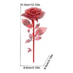 Rose Flower 3D Metal Puzzle_Red_6