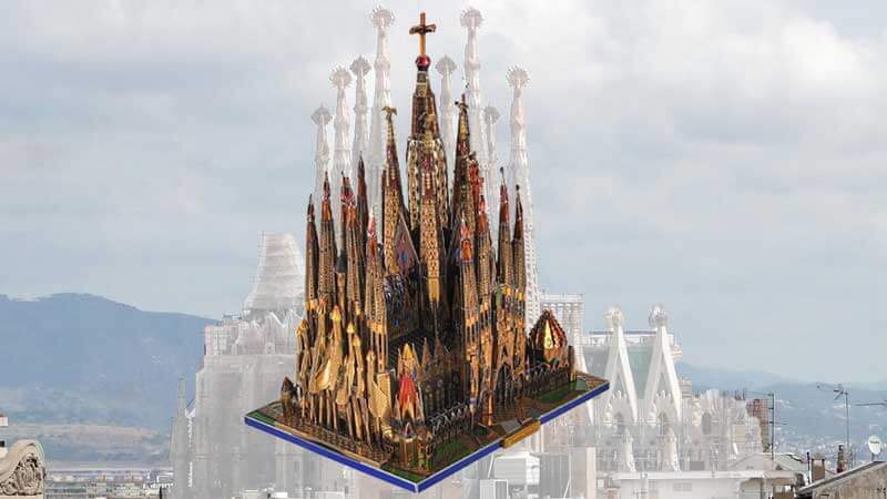 Sagrada Familia Cathedral 3D Metal Puzzle_Description_1