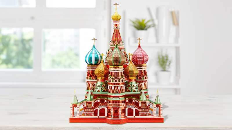 Saint Basil's Cathedral 3D Metal Puzzle_Description_2