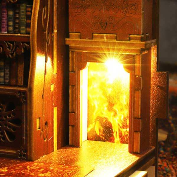 Sams Library Book Nook Miniature Dollhouse_Description_5