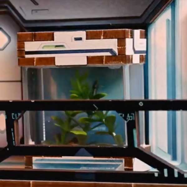 Sci fi Alien Hub Book Nook Miniature Dollhouse_Description_4