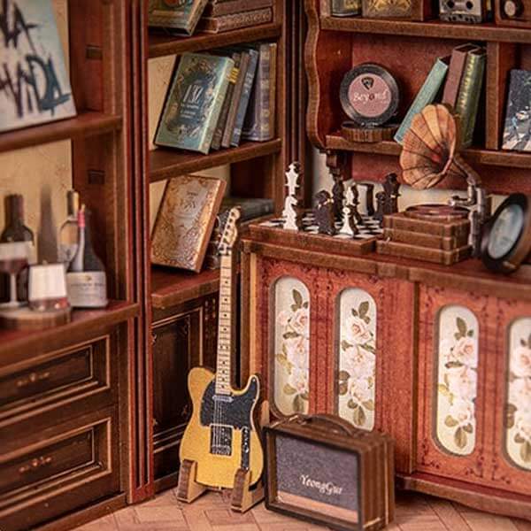 Secret Rhythm Book Nook Miniature Dollhouse_Description_5